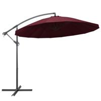 Zweefparasol met aluminium paal 3 m bordeauxrood