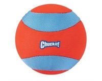 Chuckit amphibious mega ball oranje / blauw (15X12,5X21 CM) - thumbnail