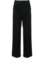 MSGM pantalon de tailleur à bande logo - Noir