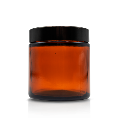 Glazen pot 120ml (bruin glas)