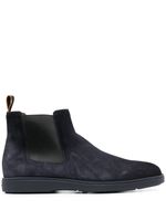 Santoni bottines chelsea en daim - Bleu