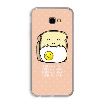 Sleep All Day: Samsung Galaxy J4 Plus Transparant Hoesje