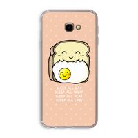 Sleep All Day: Samsung Galaxy J4 Plus Transparant Hoesje