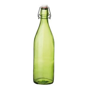 Groene giara flessen met beugeldop 30 cm van 1 liter