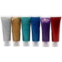 Eulenspiegel Glitter gel, diverse kleuren, 6x18 ml/ 1 doos Eulenspiegel Glitter gel, diverse kleuren, 6x18 ml/ 1 doos