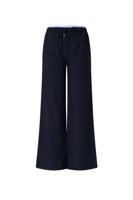 NoBell winter wide leg broek meisjes - navy blauw - Sub - pinstripe