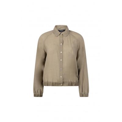 Jansen Amsterdam - Groen | Dames | Blouse | Groen | 44 | regular | Kamst mode