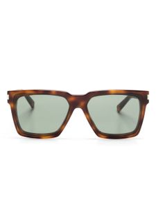 Saint Laurent Eyewear lunettes de soleil Wellington - Marron