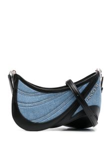 Mugler petit sac en jean Spiral Curve 01 - Bleu