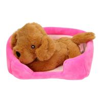 Toi-Toys Pluchen hond in mand
