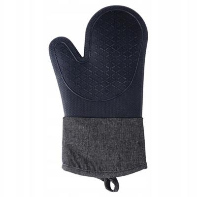 Ovenwant - siliconen - denim zwart - 18 x 33 cm
