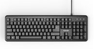 USB Wired Keyboard 104-keys, US-Layout, Black, K-667 - thumbnail