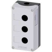 Siemens 3SU1853-0AA00-0AB1 3SU18530AA000AB1 3 inbouwplaatsen, Voor bodembevestiging (l x b x h) 158.4 x 85 x 64 mm Grijs 1 stuk(s)