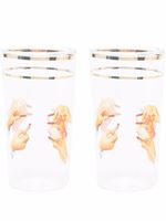 Seletti lot de verres Lipsticks - Blanc