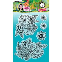 Studio Light • back to nature clear stempel flower stack