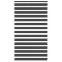 VidaXL Zebra rolgordijn 130x230 cm stofbreedte 125,9 cm zwart