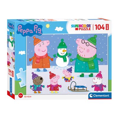 Clementoni maxi puzzel peppa pig, 104st.