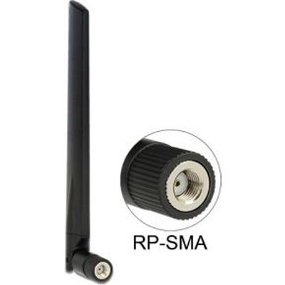 Delock 88898 antenne WLAN 802.11 ac/a/h/b/g/n RP-SMA Antenna 3 ~ 5 dBi