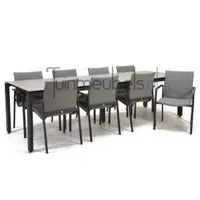 Tuinstoel Anzio dining Light Antracite met GOA HPL 280 cm licht grijs