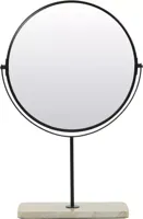 Light & Living spiegel steen riesco 32.5x12.5cm wit