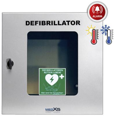 MEDX5 SmartCase SC1230 Wandbox voor defibrillator Buiten Met alarm, Met verlichting, Met ventilatie, Met verwarming Grijs RVS