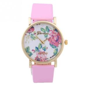 Pink Flower Watch