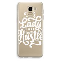 Hustle Lady: Samsung Galaxy J6 (2018) Transparant Hoesje Hustle Lady: Samsung Galaxy J6 (2018) Transparant Hoesje