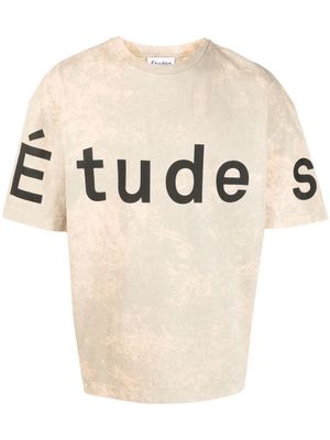 Études Studio t-shirt à logo imprimé - Tons neutres