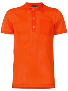 Helmut Lang Pre-Owned polo à design perforé - Orange