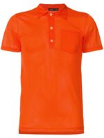 Helmut Lang Pre-Owned polo à design perforé - Orange - thumbnail