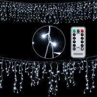 Regenlichtketting Kerstmis 400 LED's 15m met afstandsbediening - thumbnail