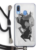 House: Samsung Galaxy A40 Transparant Hoesje met koord