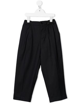 Douuod Kids pantalon en coton à plis - Bleu