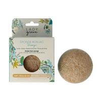 Konjac gezichtsspons crushed walnut