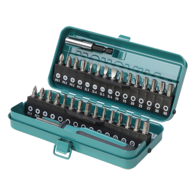 Wolfcraft Bit-box | Sleuf, Kruiskop PH/PZ, TORX® met boring, Inbus | 32-delig - 1388000