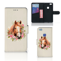 Telefoonhoesje met Pasjes voor Huawei P10 Lite Paard - thumbnail