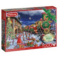 Falcon de luxe Santa's Special Delivery 2 x 1000 pcs 1 for free Legpuzzel 1000 stuk(s) - thumbnail