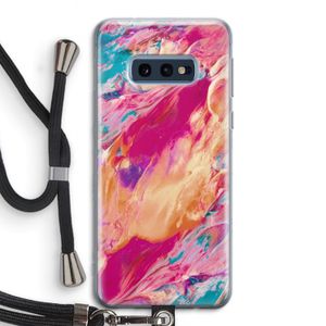 Pastel Echoes: Samsung Galaxy S10e Transparant Hoesje met koord