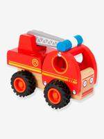 FSC® houten brandweerwagen voor baby's SMALL FOOT® rood