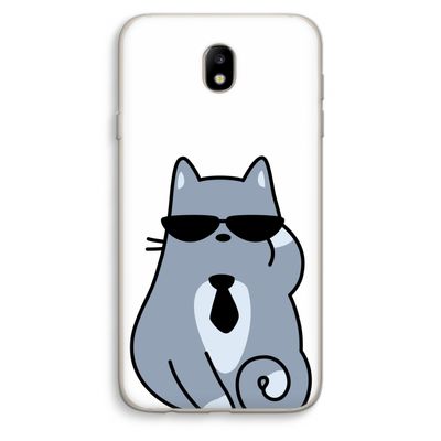 Cool cat: Samsung Galaxy J7 (2017) Transparant Hoesje