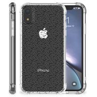 Apple iPhone Xr Doorzichtige Silicone Hoesje Stripes Dots