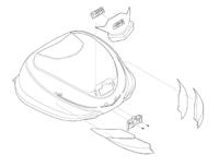 GIVI B360N Bovenschaal, Onderschaal & deksel voor koffers op de moto, ZB360CNM GIVI B360N Bovenschaal, Onderschaal & deksel voor koffers op de moto, ZB360CNM