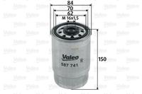 Valeo Brandstoffilter 587741