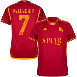AS Roma SPQR Shirt Thuis 2023-2024 + Pellegrini 7