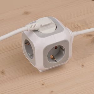 Brennenstuhl ALEA-Power socket kubus 4-voudig (met 1,4 m kabel en kinderbeveiliging) - 1150090