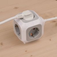 Brennenstuhl ALEA-Power socket kubus 4-voudig (met 1,4 m kabel en kinderbeveiliging) - 1150090 - thumbnail