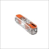 Wago Lasklem 221-2411 hevelklem 2 draden voor soepele en massieve draad van 0,2 tot 4mm² 32A