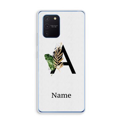 Charcoal Flora: Samsung Galaxy Note 10 Lite Transparant Hoesje