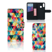 Motorola Moto E6 Plus Telefoon Hoesje Geruit - thumbnail