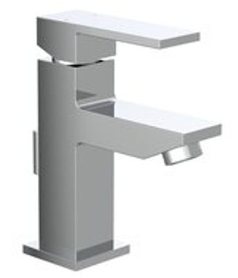 TOKYO II ééngreepsmengkraan wastafel, chroom keramische schijven geluidsarme, verwisselbare 25 mm-cartouche flexibele metalen aansluitslangen volgens DVGW/KTW-A mousseur KIWA-gekeurd 1 ¼" ku